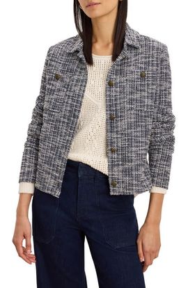 NIC+ZOE NIC+ZOE Nightfall Metallic Crop Tweed Jacket