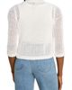 NIC+ZOE NIC+ZOE Openwork Knit Mesh Ruffle Trim Cardigan - 3