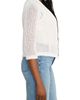 NIC+ZOE NIC+ZOE Openwork Knit Mesh Ruffle Trim Cardigan - 4