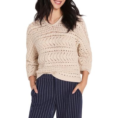 NIC+ZOE NIC+ZOE Openwork Sweater