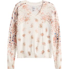 NIC+ZOE NIC+ZOE Paisley V-Neck Sweater