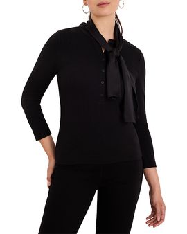 Nic+zoe Nic+Zoe Perfect Rib Dandy Tie Top