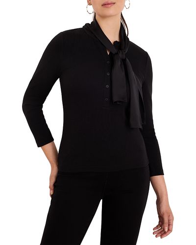Nic+zoe Nic+Zoe Perfect Rib Dandy Tie Top