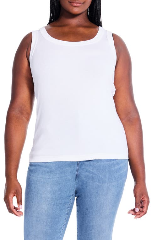 NIC+ZOE NIC+ZOE Perfect Rib Scoop Neck Knit Tank Top