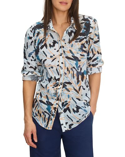 Nic+zoe Nic+Zoe Petites Garden Shade Crinkle Shirt