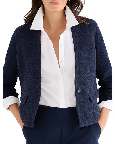 Nic+zoe Nic+Zoe Petites Weave Mix Collarless Jacket
