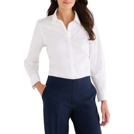 NIC+ZOE NIC+ZOE Pintuck Stretch Cotton Button-Up Shirt