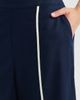 NIC+ZOE NIC+ZOE Piped High Waist Split Hem Cotton & Linen Pants - 4