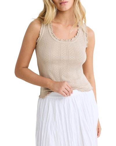 Nic+zoe Nic+Zoe Pointelle Rib Ella Tank Top
