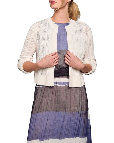 Nic+zoe Nic+Zoe Pointelle Stitch Cardigan