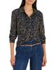 Nic+zoe Nic+Zoe Portobello Paisley Spread Collar Chiffon Shirt - 1