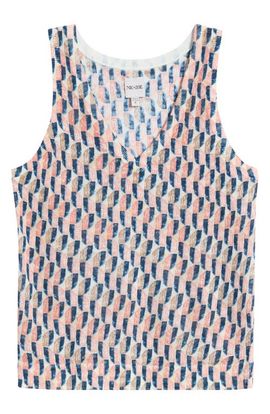 NIC+ZOE NIC+ZOE Print Ramie Blend Sweater Tank