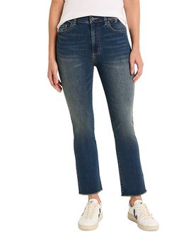 Nic+zoe Nic+Zoe Raw Hem Demi Boot Jeans in Aegean