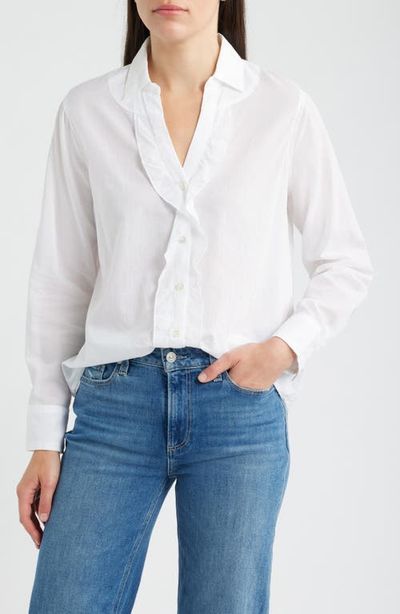 NIC+ZOE NIC+ZOE Ruffle Cotton Shirt