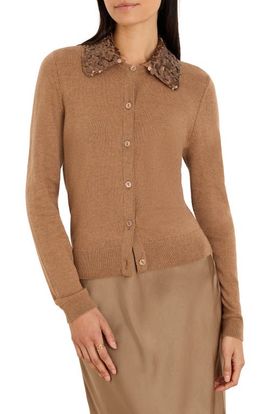 NIC+ZOE NIC+ZOE Sequin Collar Cardigan