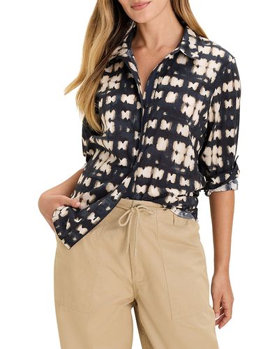 Nic+zoe Nic+Zoe Shibori Cotton Shirt