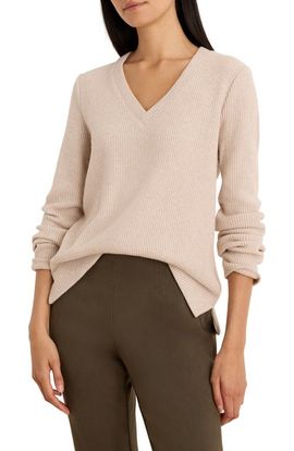 NIC+ZOE NIC+ZOE Soft Waffle Thermal V-Neck Top