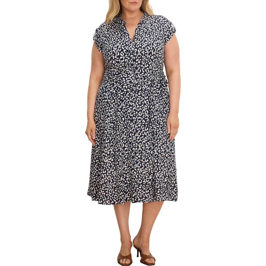 NIC+ZOE NIC+ZOE Sonni Leopard Sketch Midi Dress