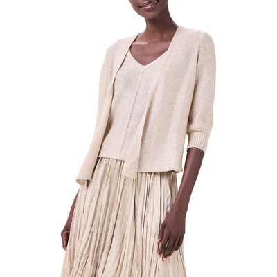 NIC+ZOE NIC+ZOE Subtle Sparkle 4-Way Cotton Blend Cardigan