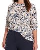 NIC+ZOE NIC+ZOE Supersoft Blurry Leaf Print Sweater - 1