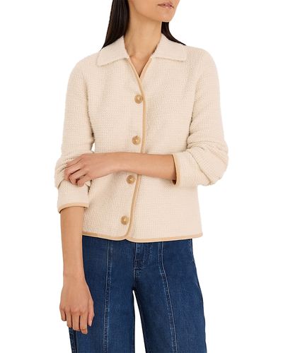 Nic+zoe Nic+Zoe Textured Velvet Corduroy Trim Jacket