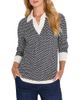 Nic+zoe Nic+Zoe Two Tone Jacquard Sweater - 1