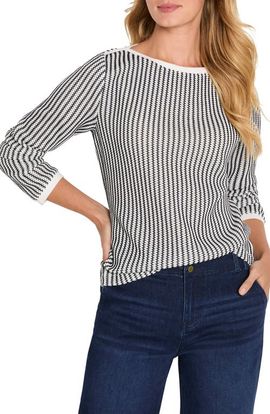 NIC+ZOE NIC+ZOE Zigag Knit Top