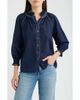 NIC+ZOE NIC+ZOE Zigzag Stitch Crinkle Cotton Button-Up Shirt - 1