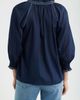 NIC+ZOE NIC+ZOE Zigzag Stitch Crinkle Cotton Button-Up Shirt - 2