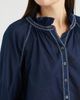 NIC+ZOE NIC+ZOE Zigzag Stitch Crinkle Cotton Button-Up Shirt - 4