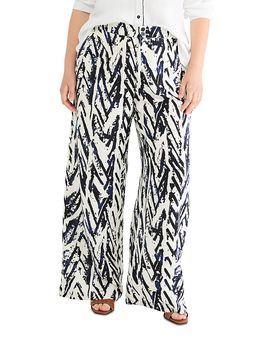 Nic+zoe Plus Nic+Zoe Plus Crosshatch Wide Leg Pants