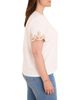 Nic+zoe Plus Nic+Zoe Plus Deco Sleeve Cotton Tee - 3