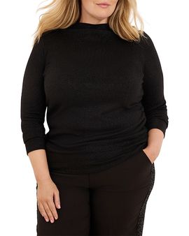 Nic+zoe Plus Nic+Zoe Plus Everyday Sparkle Ruched Top