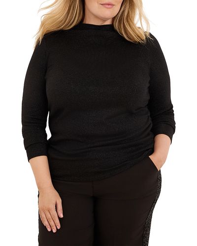 Nic+zoe Plus Nic+Zoe Plus Everyday Sparkle Ruched Top
