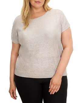 Nic+zoe Plus Nic+Zoe Plus Glazed Featherknit Sweater