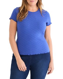 Nic+zoe Plus Nic+Zoe Plus Lace Knit T Shirt