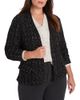 Nic+zoe Plus Nic+Zoe Plus Metallic Grid Knit Jacket - 1