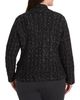 Nic+zoe Plus Nic+Zoe Plus Metallic Grid Knit Jacket - 3
