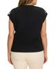 Nic+zoe Plus Nic+Zoe Plus Nzt Lace Knit Cap Sleeve Tee - 2