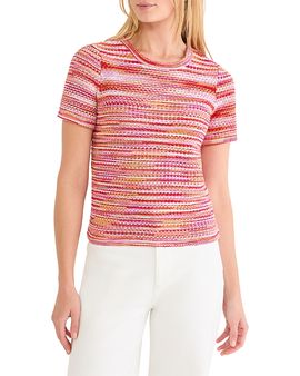Nic+zoe Plus Nic+Zoe Plus Spacedye Tuck Stitch Sweater