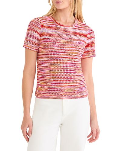 Nic+zoe Plus Nic+Zoe Plus Spacedye Tuck Stitch Sweater