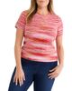 Nic+zoe Plus Nic+Zoe Plus Spacedye Tuck Stitch Sweater - 5