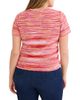 Nic+zoe Plus Nic+Zoe Plus Spacedye Tuck Stitch Sweater - 6