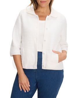 Nic+zoe Plus Nic+Zoe Plus Textured Knit Jacket