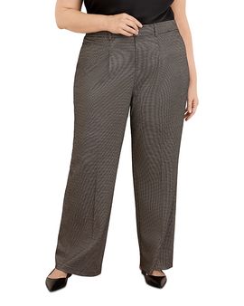 Nic+zoe Plus Nic+Zoe Plus Tremont Tweed Wide Leg Pants