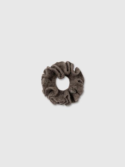 NIEEH Cashmere Bouquet Scrunchie_Light Brown