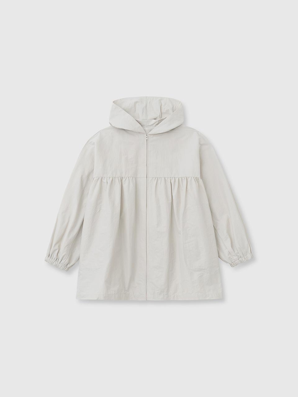 NIEEH Cotton Coating Raglan Hoodie [Gray]