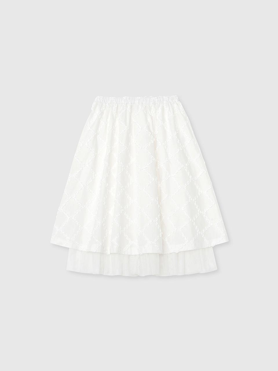 NIEEH FLOWER MIDI SKIRT