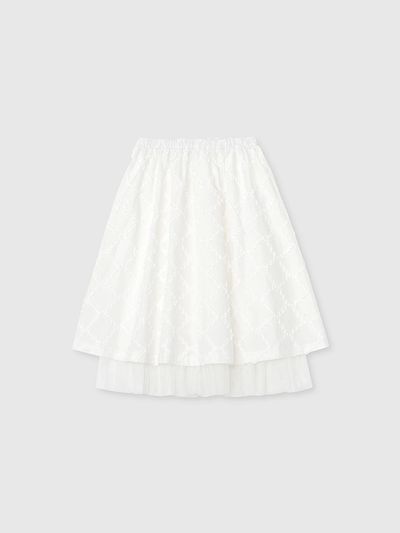NIEEH FLOWER MIDI SKIRT