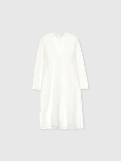 NIEEH MESH KNIT LONG ONEPIECE [WHITE]